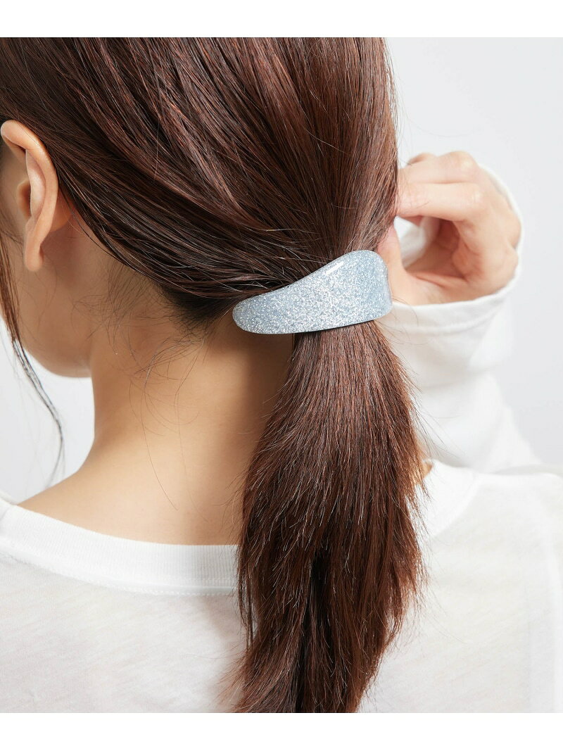 【SALE／50%OFF】ラメグリッター変形カーブバレッタ ROPE' PICNIC PASSAGE ロペピクニック ヘアアクセサリー バレッタ・ヘアクリップ・ヘアピン ピンク シルバー【RBA_E】[Rakuten Fashion] jadorejunonline-10059691 J’aDoRe JUN ONLINE サンプル画像2