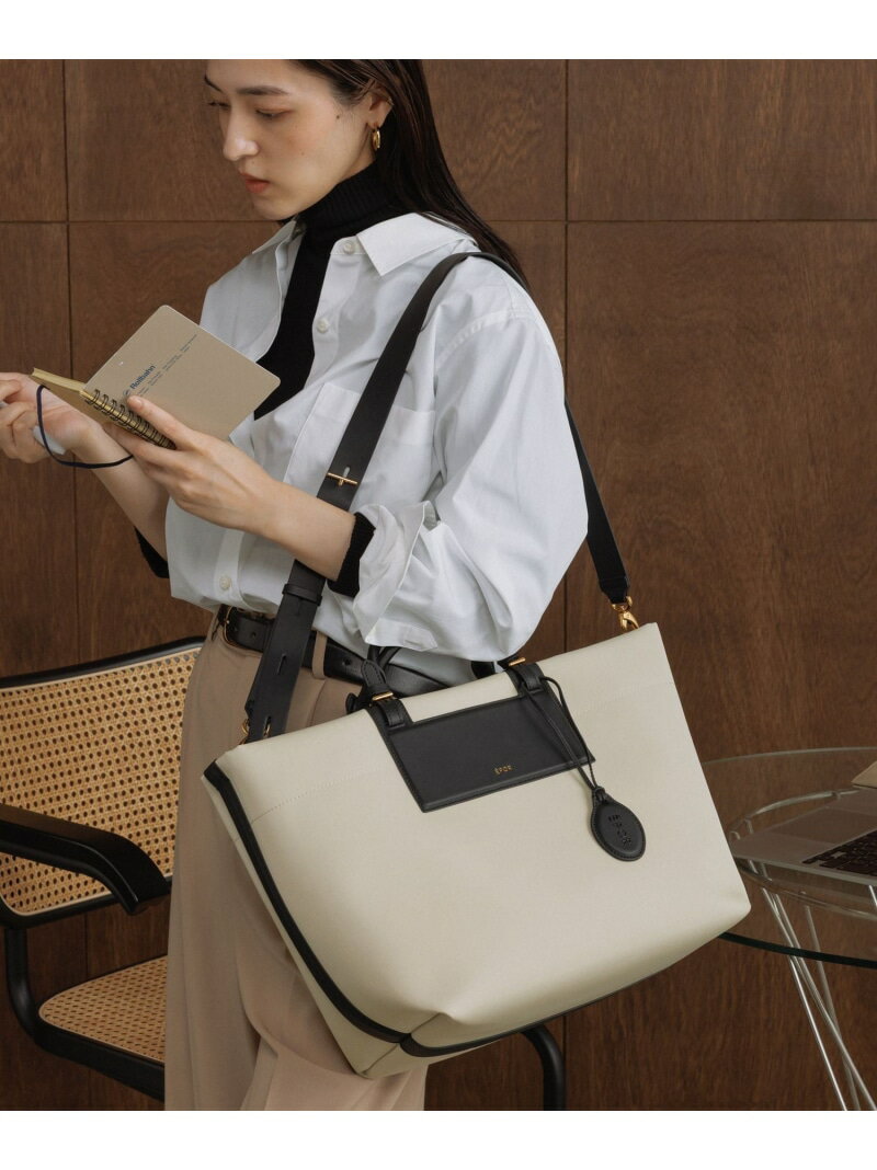【E'POR】【A4/PC対応・撥水加工・軽量】BOAT BAG Large【25AW】 ROPE' ロペ バッグ トートバッグ ブラ..