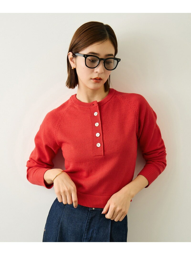 【SALE／70%OFF】ヘンリーネックラグランスリーブニットプルオーバー/イージーケア ROPE' ロペ トップス ニット ネイビー レッド ホワイト【RBA_E】【送料無料】[Rakuten Fashion] jadorejunonline-10074413 J’aDoRe JUN ONLINE パッケージ画像