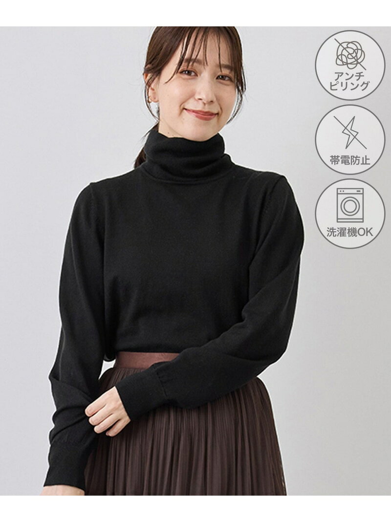 【SALE／5%OFF】アンチピリング天竺タートルネックニットプルオーバー/リンクコーデ ROPE' PICNIC ロペピクニック トップス ニット ベージュ グレー ブラック【RBA_E】【先行予約】*【送料無料】[Rakuten Fashion] jadorejunonline-10078390 J’aDoRe JUN ONLINE パッケージ画像