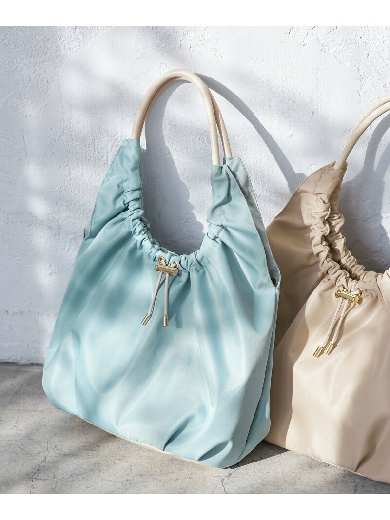 【SALE／55%OFF】【撥水加工】ドロストリングギャザートートバッグ ROPE' PICNIC PASSAGE ロペピクニック バッグ トートバッグ ベージュ ブルー ブラック【RBA_E】[Rakuten Fashion] jadorejunonline-10065636 J’aDoRe JUN ONLINE サンプル画像3