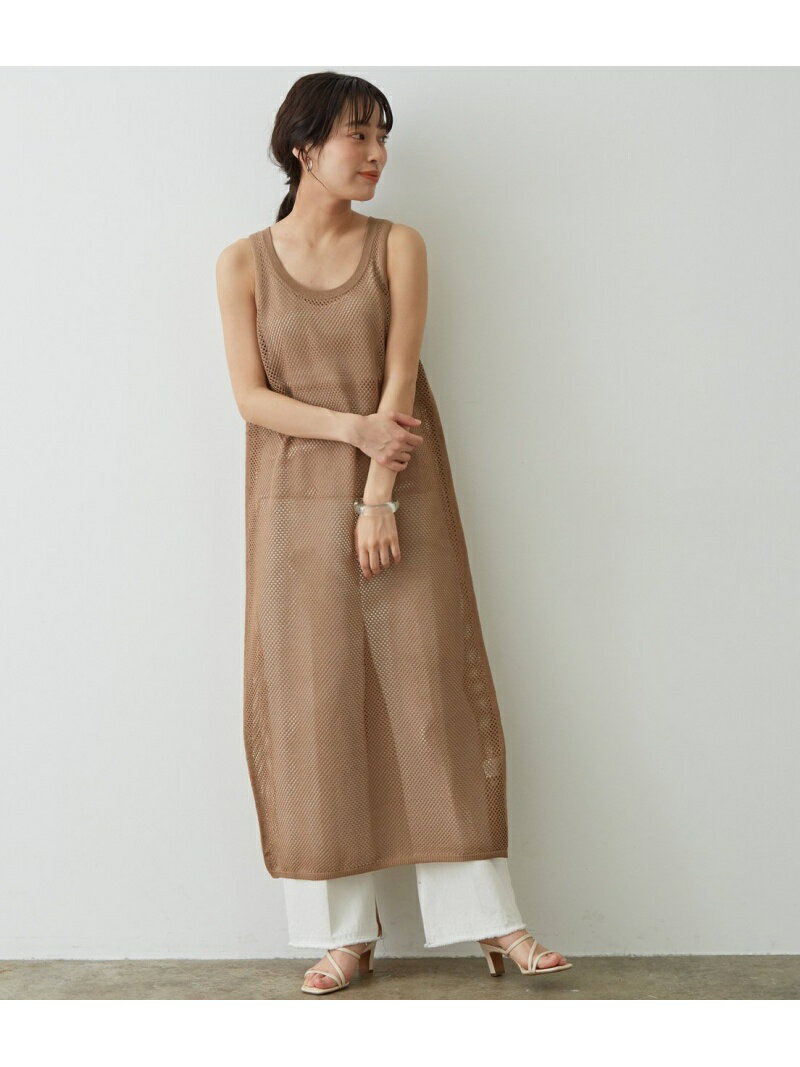 ワンピース Adam 前後2way透かし編みジレ サロン アダム レディース アダム Et Rope エ Salon エ 前後2way透かし編みジレ Salon ロペ Adam Et Rope サロン アダム エ ロペ ワンピース ワンピースその他 ブラウン ブルー 送料無料 Rakuten Fashion J Adore Jun Online
