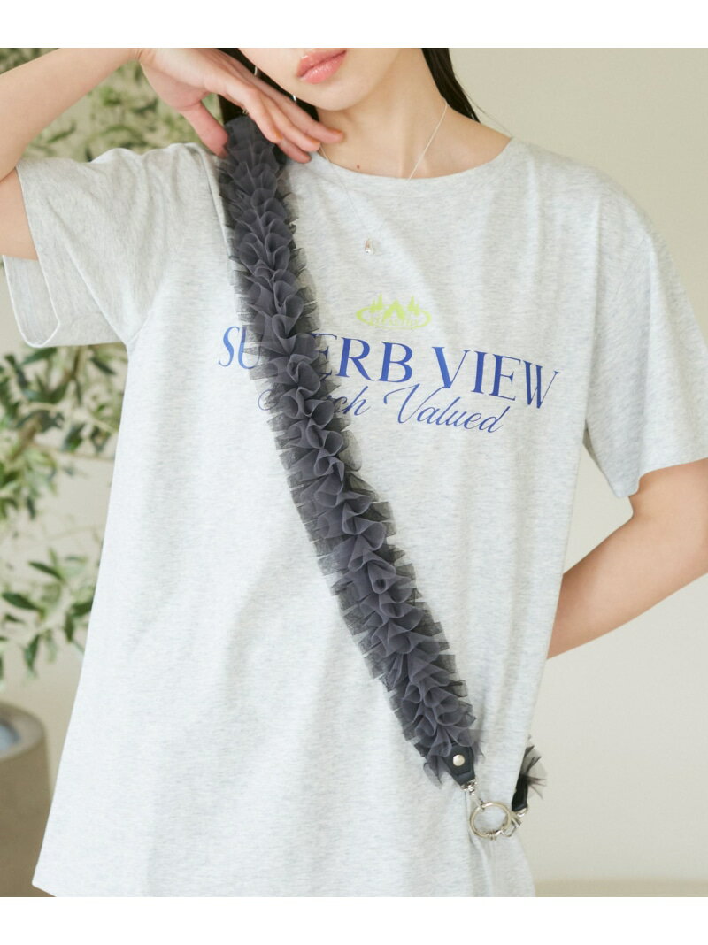 【SALE／50%OFF】グラデーションフリルスマホショルダー VIS ビス スマホグッズ・オーディオ機器 その他のスマホグッズ・オーディオ機器 ホワイト グレー ブラック【RBA_E】[Rakuten Fashion]