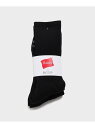 Hanes EX BIOTOP LOGO SOCKS 2P BIOTOP アダムエロペ ファッション雑貨 その他のファッション雑貨 ホワイト ブラック[Raku...