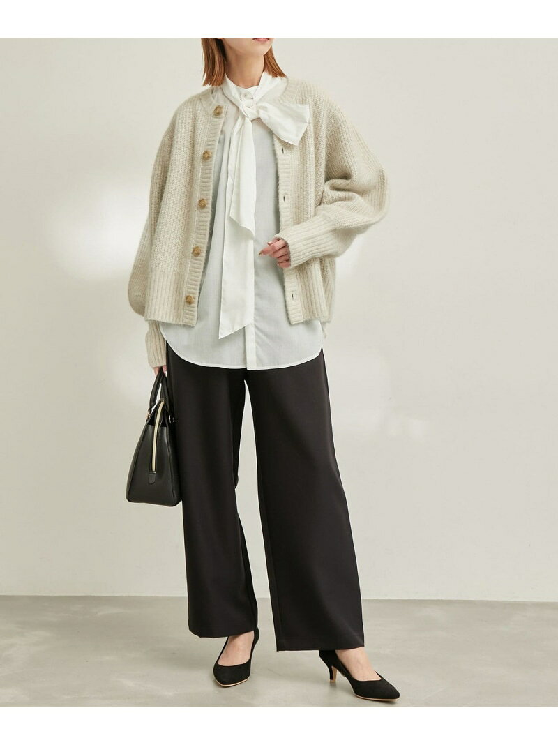 【SALE／60%OFF】【emur / エミュール】FOX混アゼ編ボリューム袖カーディガン ROPE' PICNIC ロペピクニック トップス カーディガン グレー ベージュ【RBA_E】【送料無料】[Rakuten Fashion] jadorejunonline-10051708 J’aDoRe JUN ONLINE サンプル画像3
