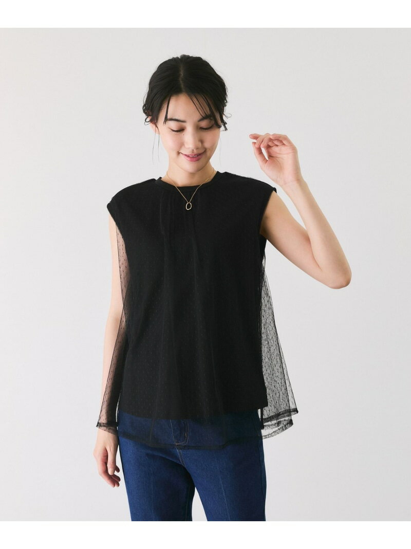 樂天商城 - 【SALE／30%OFF】ドットチュール*カットプルオーバー JAYRO ジャイロ トップス カットソー・Tシャツ ネイビー ホワイト ブラック【RBA_E】[Rakuten Fashion]
