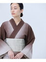 アダムエロペ 服 レディース 【WEB限定】【YAMATO for ADAM ET ROPE'】30th別注浴衣 ADAM ET ROPE' FEMME アダムエロペ 着物・浴衣・和装小物 浴衣 ブラウン ネイビー【送料無料】[Rakuten Fashion]