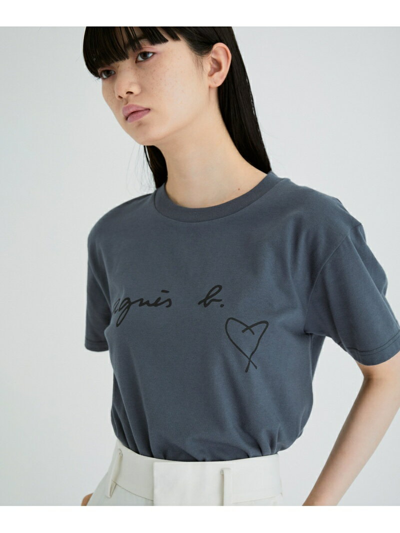 【一部カラーWEB限定】【agnes b. pour ADAM ET ROPE'】HEAT-Tシャツ ADAM ET ROPE' FEMME アダムエロペ トップス カットソー・Tシャツ グレー ベージュ【送料無料】[Rakuten Fashion]のサムネイル