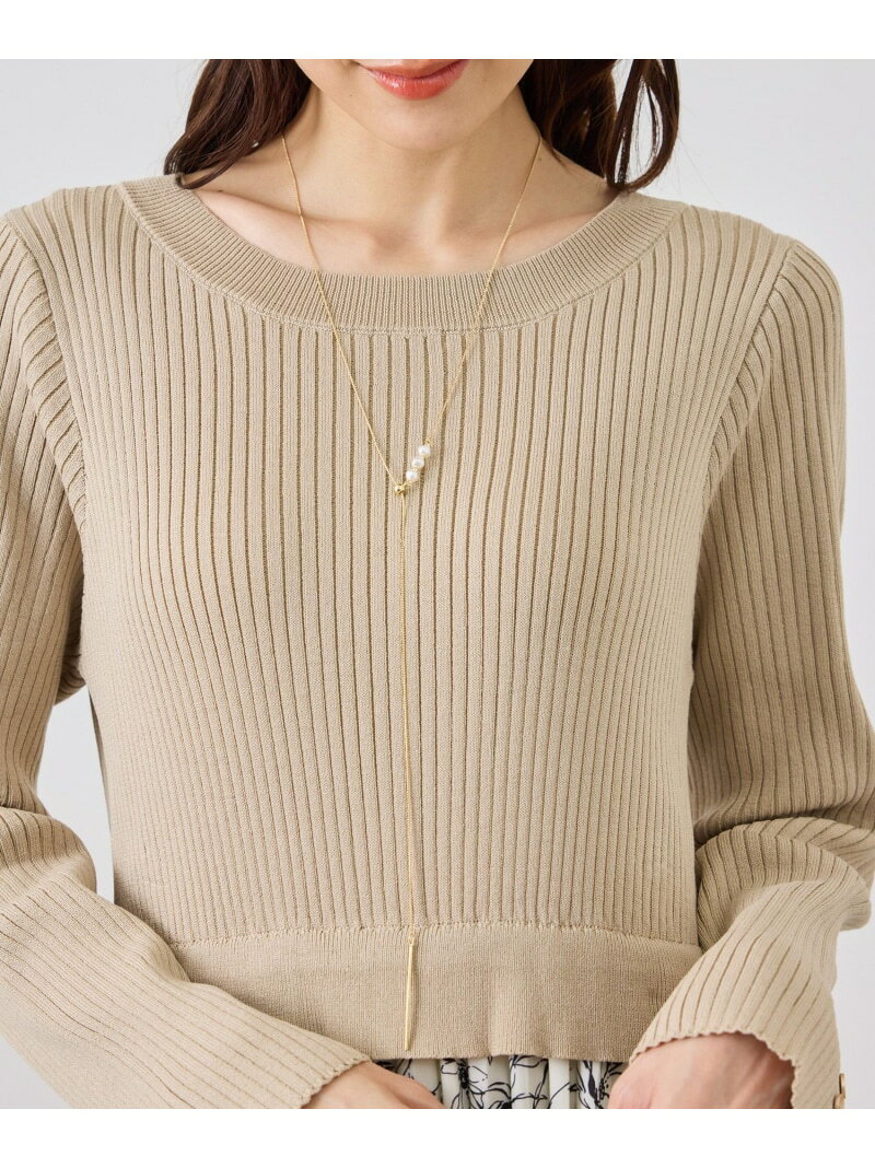 ラインアップパール ラリエットネックレス ROPE' PICNIC PASSAGE ロペピクニック アクセサリー・腕時計 ネックレス ゴールド シルバー【先行予約】*[Rakuten Fashion] jadorejunonline-10078645 J’aDoRe JUN ONLINE サンプル画像3