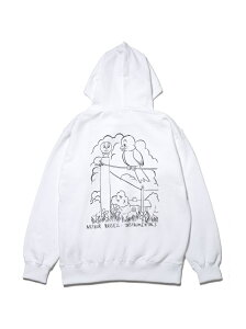 [Rakuten Fashion]【SALE／79%OFF】【bonjour bonsoir】ARTHUR HOODIE 2 bonjour records ボンジュールレコード カットソー パーカー ホワイト ブラック【RBA_E】