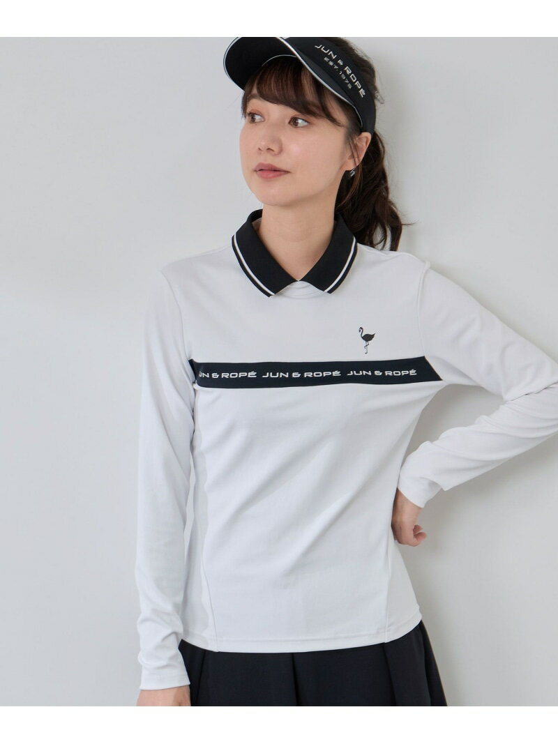 Rakuten - 【SALE／30%OFF】ベアスムース 衿付きプルオーバー JUN&ROPE' ジュンアンドロペ トップス カットソー・Tシャツ グリーン ホワイト ブラック【RBA_E】【送料無料】[Rakuten Fashion]