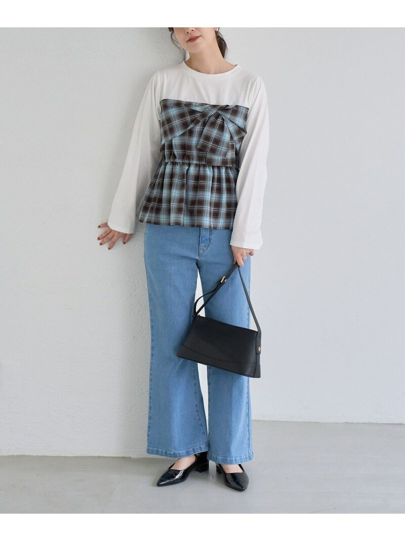 【SALE／10%OFF】me fit BAG フィットワイド ショルダーバッグ/2WAY ROPE' PICNIC PASSAGE ロペピクニック バッグ ショルダーバッグ ブラック ベージュ【RBA_E】【送料無料】[Rakuten Fashion] jadorejunonline-10077671 J’aDoRe JUN ONLINE サンプル画像3