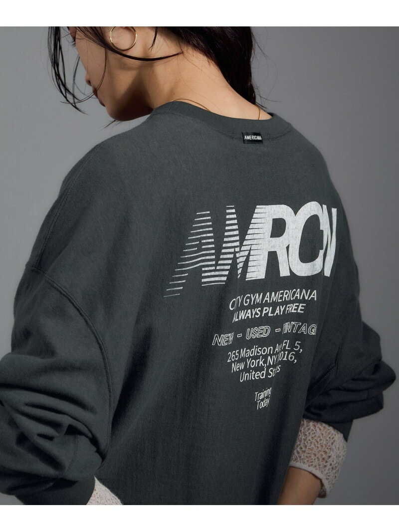 AMERICANAスウェット&ハーフネック ロングスリーブTシャツ AMERICANAスウェット&ハーフネック ロングスリーブTシャツ 楽天