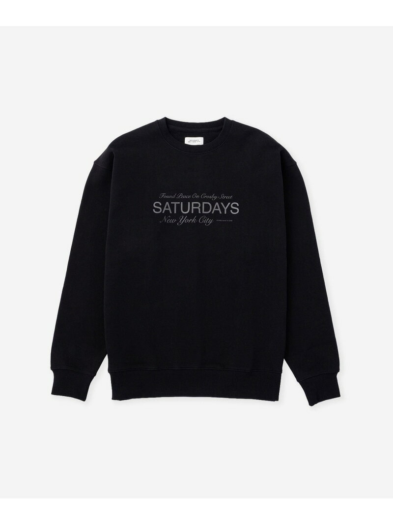 Rakuten - Bowery Found Peace Sweatshirt Saturdays NYC サタデーズ　ニューヨークシティ トップス スウェット・トレーナー ブラック グリーン【送料無料】[Rakuten Fashion]