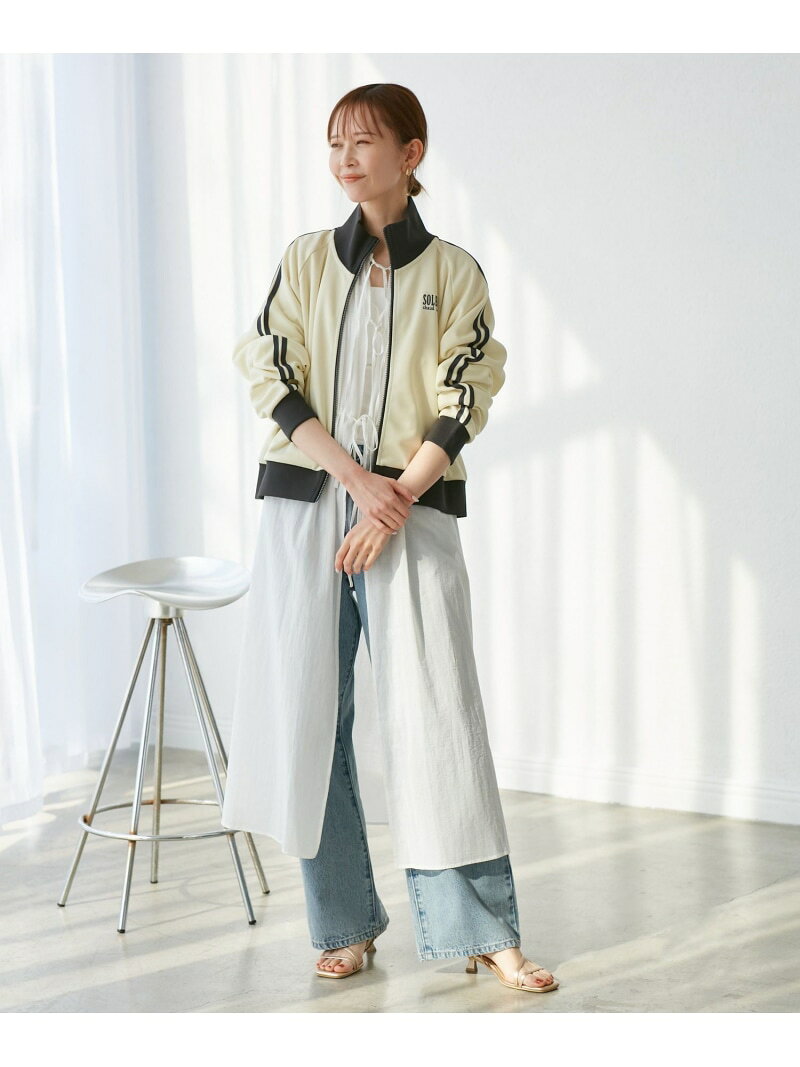 【SALE／50%OFF】トラックジャケット ROPE' PICNIC ロペピクニック ジャケット・アウター ブルゾン・ジャンパー ベージュ ネイビー【RBA_E】[Rakuten Fashion] jadorejunonline-10065317 J’aDoRe JUN ONLINE サンプル画像3