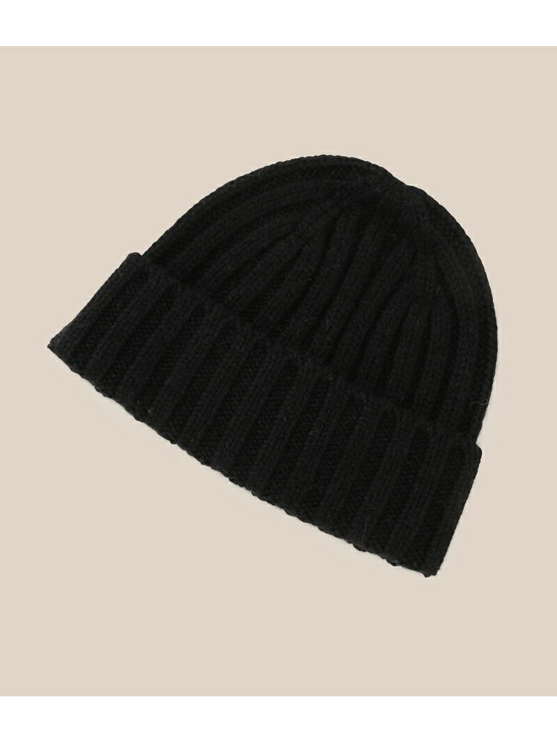 【THE INOUE BROTHERS】RIB HAT ADAM ET ROPE' HOMME アダムエロペ 帽子 ニット帽・ビーニー ブラック グレー カーキ レッド イエロー【送料無料】[Rakuten Fashion]