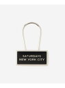 Gotham Key Ring Saturdays NYC サタデーズ ニューヨークシティ ファッション雑貨 チャーム・キーチェーン ブラック ブルー[Raku...