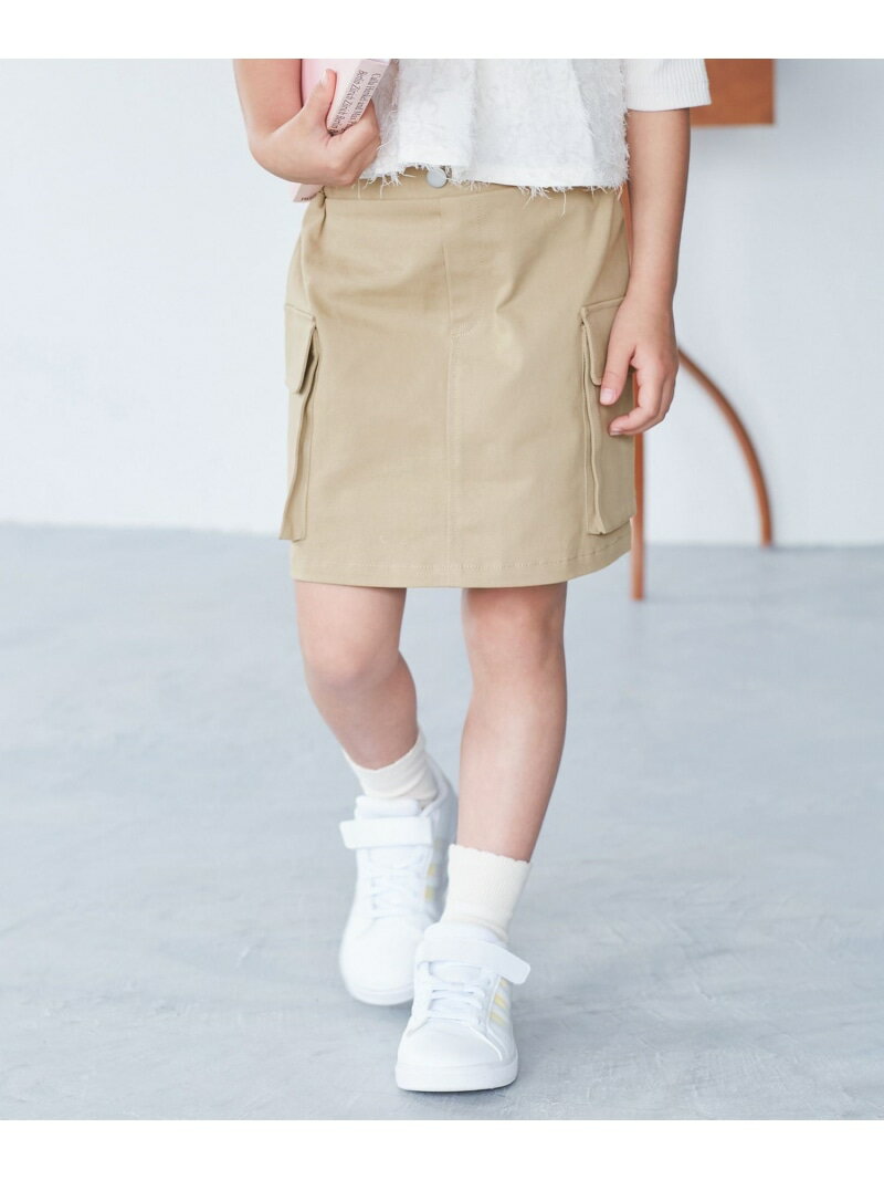 【SALE／37%OFF】【KIDS/キッズ】インパンツ付きストレッチカーゴミニスカート ROPE' PICNIC KIDS ロペ..