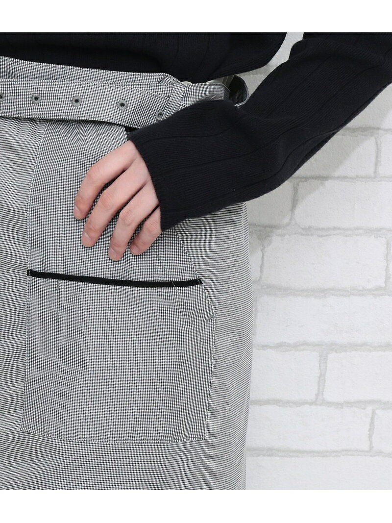 デニム&千鳥 ロングサロン SALON adam et rope' サロン アダム エ ロペ 食器・調理器具・キッチン用品 その他の食器・調理器具・キッチン用品 ブラック ブルー【送料無料】[Rakuten Fashion] jadorejunonline-10009142 J’aDoRe JUN ONLINE サンプル画像3