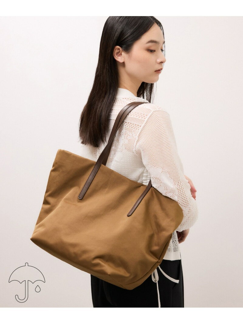 デイリースリムハンドルトート/撥水 ADAM ET ROPE' FEMME アダムエロペ バッグ トートバッグ ブラウン ブラック【先行予約】*【送料無料】[Rakuten Fashion]