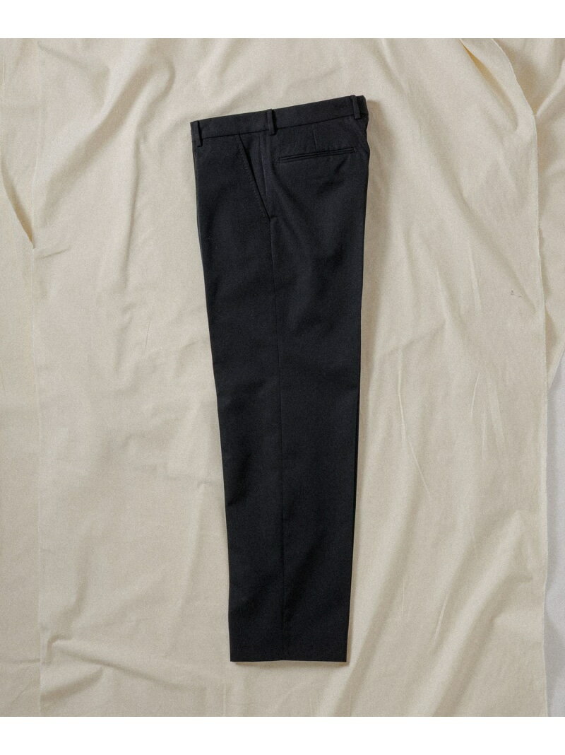 WOOL GABARDINE STRAIGHT SLACKS WILD LIFE TAILOR Adam et Rope' アダムエロペ パンツ その他のパンツ ブラック グレー【送料無料】[Rakuten Fashion]