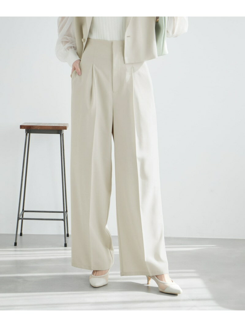 【SALE／30%OFF】ハイウエストセンタープレスパンツ/UVカット...(4)