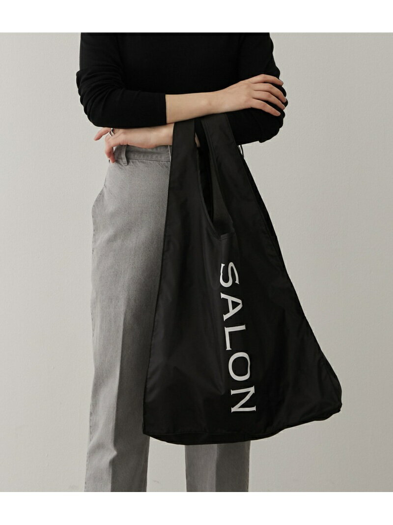 【SALE／20%OFF】【SALON adam et rope' オリジナル】抗菌バッグ(大) SALON adam et rope' サロン アダム エ ロペ バッグ エコバッグ・サブバッグ ブラック ホワイト【RBA_E】[Rakuten Fashion]