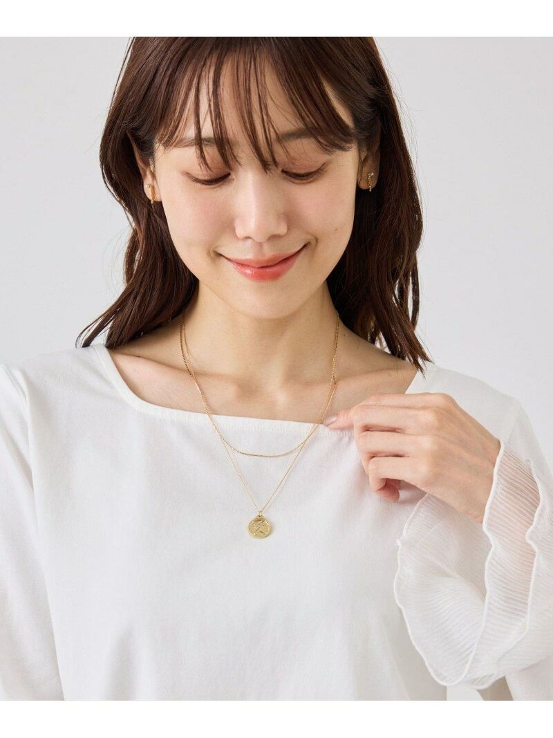 【SALE／5%OFF】コインモチーフ Wチェーンネックレス ROPE' PICNIC PASSAGE ロペピクニック アクセサリー・腕時計 ネックレス シルバー ゴールド【RBA_E】【先行予約】*[Rakuten Fashion] jadorejunonline-10078663 J’aDoRe JUN ONLINE サンプル画像3
