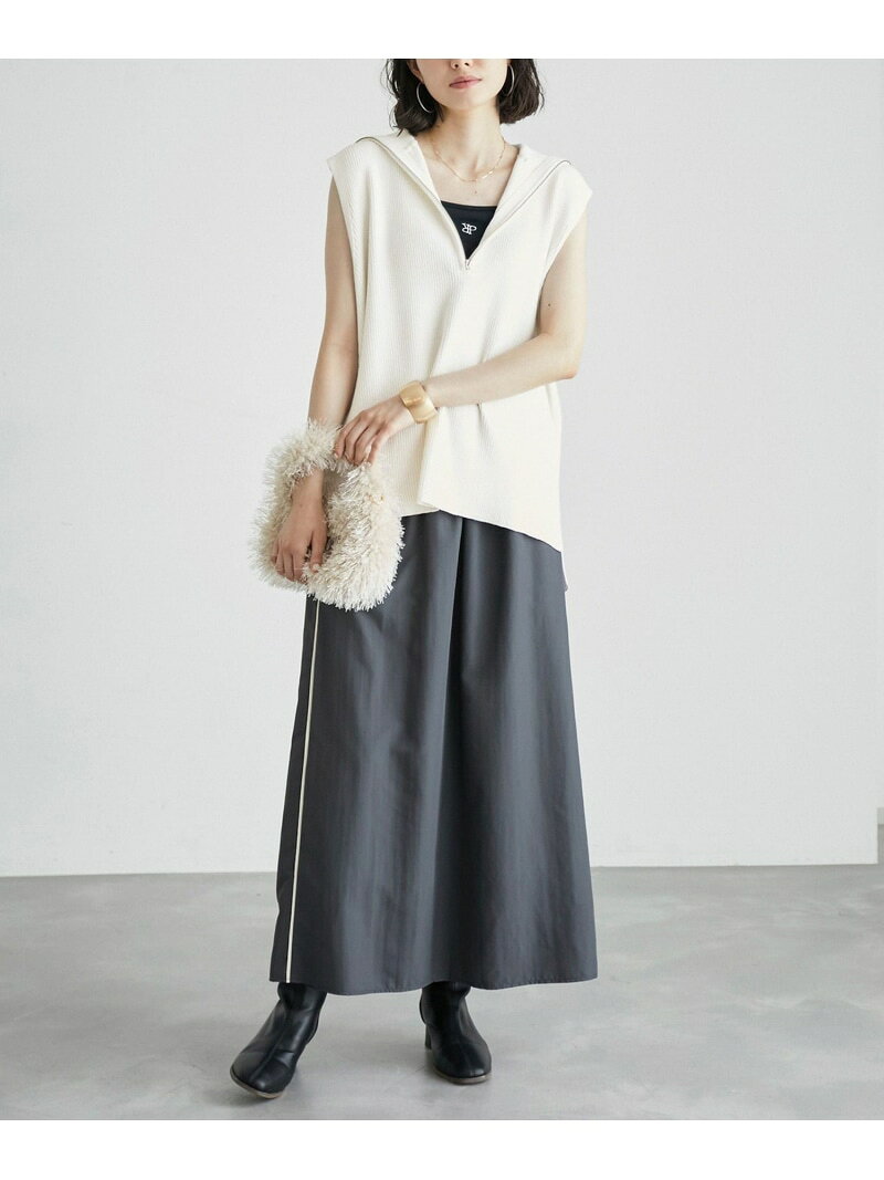 【SALE／50%OFF】ハーフジップノースリーブニット ROPE' PICNIC R ロペピクニック トップス ニット ホワイト グレー【RBA_E】[Rakuten Fashion] jadorejunonline-10059567 J’aDoRe JUN ONLINE サンプル画像3