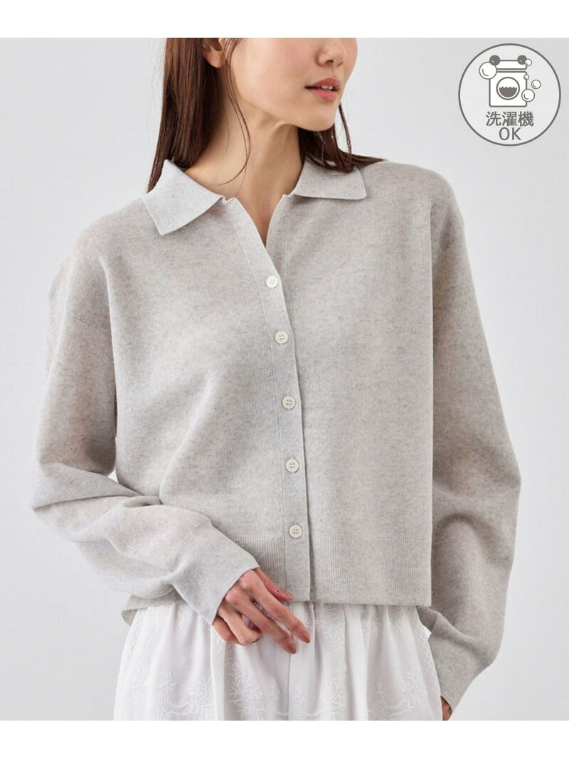 【SALE／30%OFF】スポンジシアーポロカーディガン/イージーケア ROPE' PICNIC ロペピクニック トップス カーディガン グリーン パープル【RBA_E】[Rakuten Fashion] jadorejunonline-10074812 J’aDoRe JUN ONLINE サンプル画像2