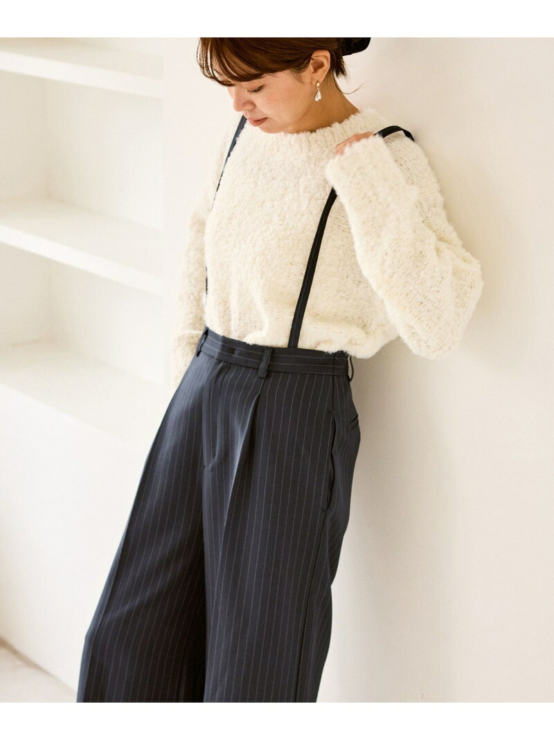 樂天商城 - 【SALE／50%OFF】フレアシルエットサスペンダー付きパンツ ROPE' PICNIC ロペピクニック パンツ その他のパンツ ネイビー【RBA_E】[Rakuten Fashion]