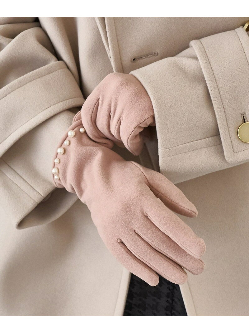 【SALE／30%OFF】パールジャージスマホタッチグローブ ROPE' PICNIC PASSAGE ロペピクニック ファッション雑貨 手袋 ピンク ブラック ベージュ【RBA_E】[Rakuten Fashion] jadorejunonline-10070957 J’aDoRe JUN ONLINE サンプル画像3