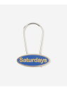 Patch Logo Key Ring Saturdays NYC サタデーズ ニューヨークシティ ファッション雑貨 チャーム・キーチェーン ブルー ブラック[...
