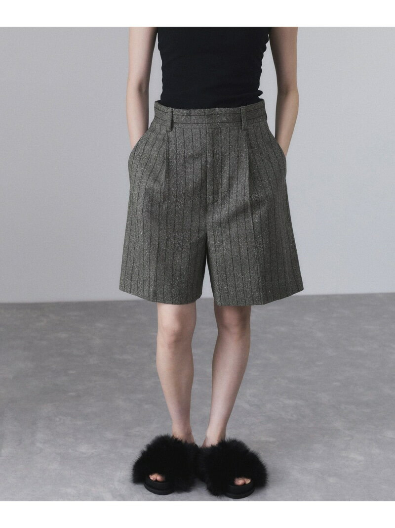 【SALE／40%OFF】ツイード&チェックショートパンツ ADAM ET ROPE' FEMME アダムエロペ パンツ その他のパンツ ブラウン グレー【RBA_E】【送料無料】[Rakuten Fashion]