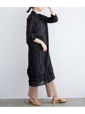 [Rakuten Fashion]【SALE／50%OFF】インド綿ワンピース Adam et Rope' Le Magasin アダム エ ロペ ル マガザン ワンピース ワンピースその他 ブラック ホワイト【RBA_E】【送料無料】