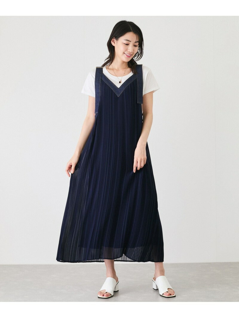 【SALE／30%OFF】プリーツ前後2WAYジャンスカ JAYRO ジャイロ ワンピース・ドレス ジャンパースカート カーキグリーン ブラック ネイビー【RBA_E】【送料無料】[Rakuten Fashion]