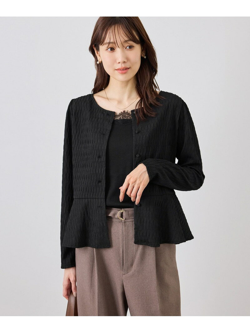 カットジャガードペプラムカーディガントップス/前後2WAY ROPE' PICNIC ロペピクニック トップス シャツ・ブラウス ブラック ホワイト ブルー【送料無料】[Rakuten Fashion] jadorejunonline-10078500 J’aDoRe JUN ONLINE パッケージ画像