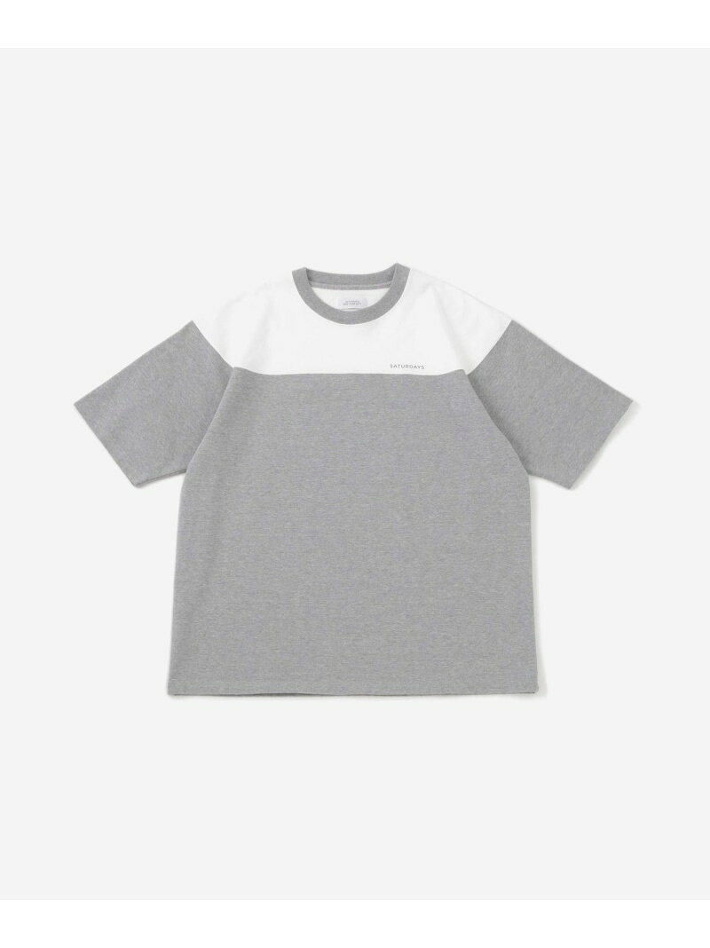樂天商城 - 【SALE／50%OFF】Varsity Paneled Relaxed SS Tee Saturdays NYC サタデーズ　ニューヨークシティ トップス カットソー・Tシャツ ブラック ブルー グレー【RBA_E】【送料無料】[Rakuten Fashion]