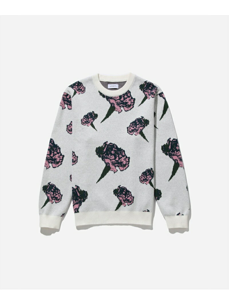 【SALE／50%OFF】Wade Garden Sweater Saturdays NYC サタデーズ　ニューヨークシティ トップス ニット ネイビー ホワイト【RBA_E】【送料無料】[Rakuten Fashion]