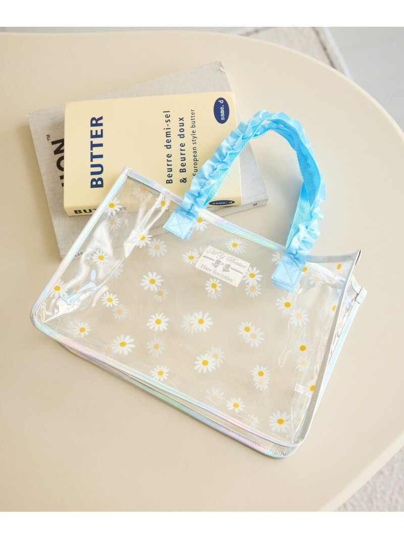 Rakuten - 【KIDS/キッズ】フリルハンドルプールバッグ/A4対応 ROPE' PICNIC KIDS ロペピクニック バッグ トートバッグ パープル ブルー[Rakuten Fashion]