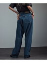 【KURO for SALON(クロ)】別注クロスデニムパンツ SALON adam et rope' サロン アダム エ ロペ パンツ ジーンズ・デニムパンツ...