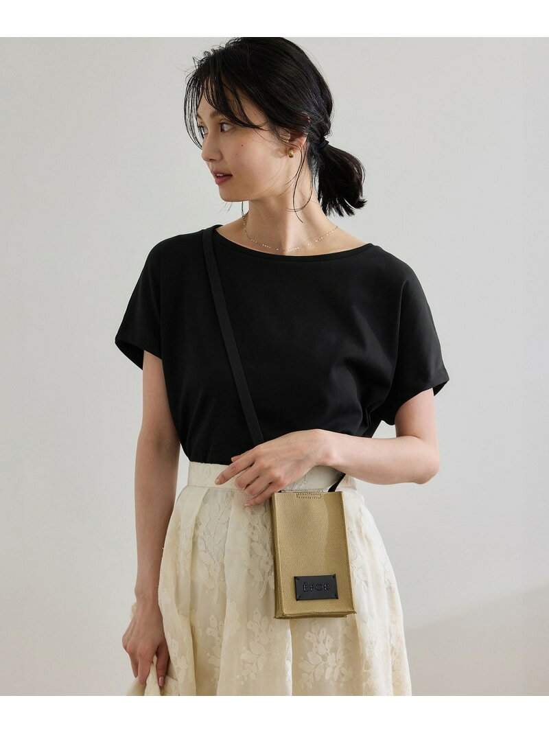 Rakuten - 【SALE／20%OFF】【洗える】スーピマコットン アームレットTシャツ ROPE' ロペ トップス カットソー・Tシャツ ホワイト ブラック ネイビー ブルー【RBA_E】【送料無料】[Rakuten Fashion]