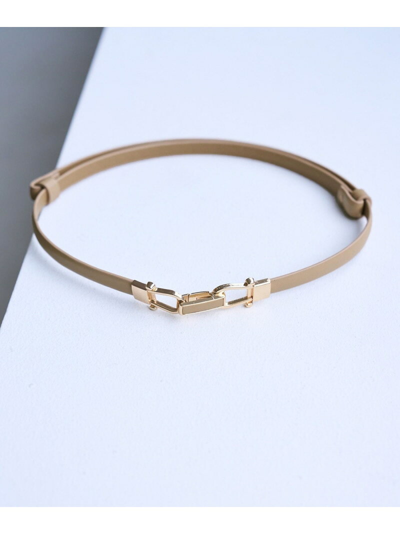 10mmスムースくるみビットバックルスライドベルト ROPE' PICNIC PASSAGE ロペピクニック ファッション雑貨 ベルト ブラック ベージュ【先行予約】*[Rakuten Fashion] jadorejunonline-10078158 J’aDoRe JUN ONLINE サンプル画像3