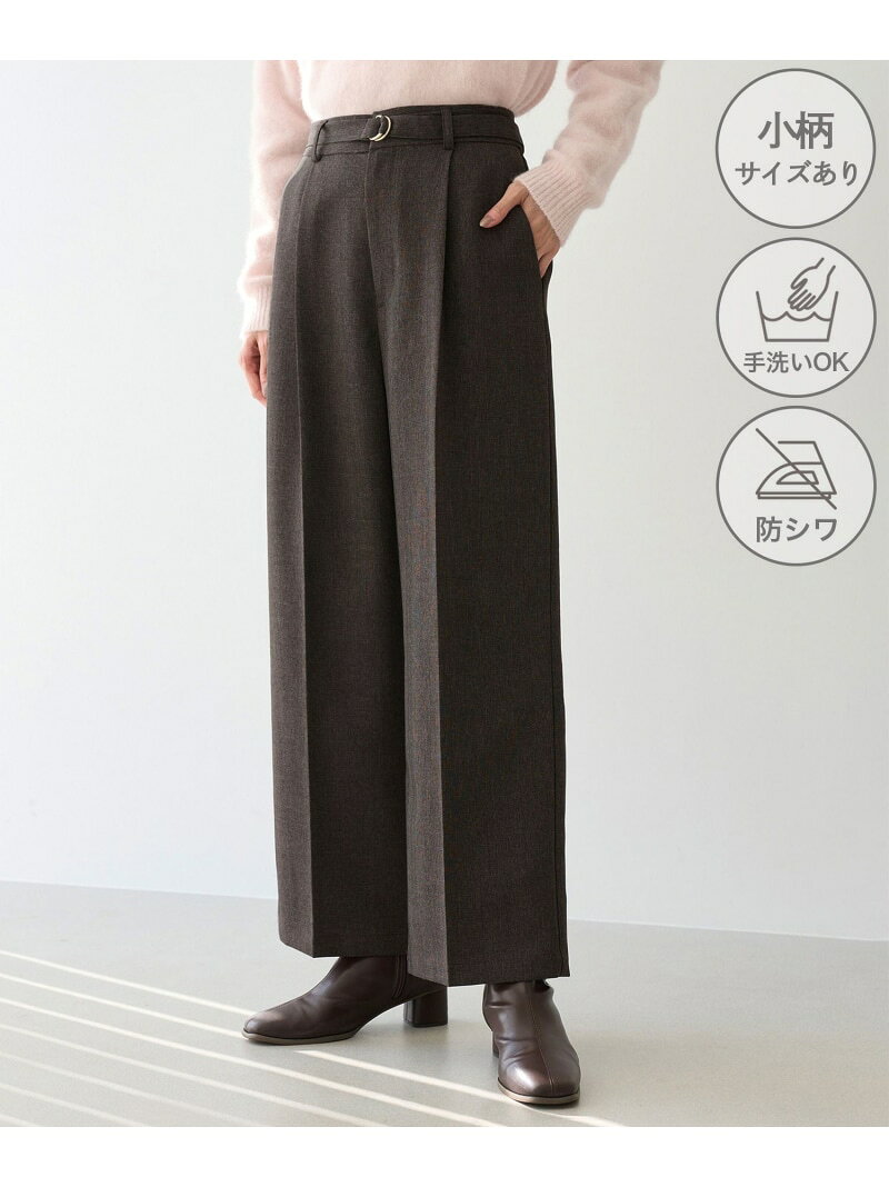 洗えるウーリッシュツイルワイドパンツ/低身長・小柄さんサイズ有り ROPE' PICNIC ロペピクニック パンツ その他のパンツ ネイビー グリーン ベージュ ピンク ホワイト【先行予約】*【送料無料】[Rakuten Fashion] jadorejunonline-10077981 J’aDoRe JUN ONLINE サンプル画像2