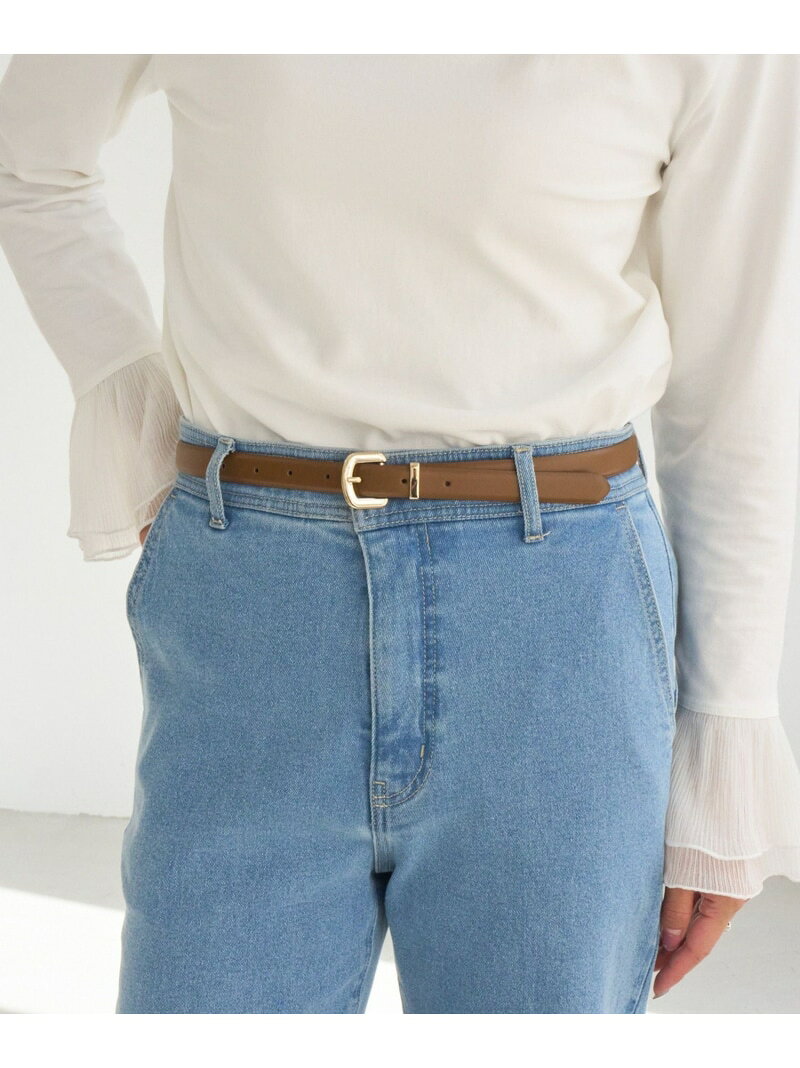 【SALE／5%OFF】ボリュームバックル ナローベルト18mm幅 ROPE' PICNIC PASSAGE ロペピクニック ファッション雑貨 ベルト ブラウン ブラック【RBA_E】【先行予約】*[Rakuten Fashion] jadorejunonline-10078723 J’aDoRe JUN ONLINE サンプル画像3