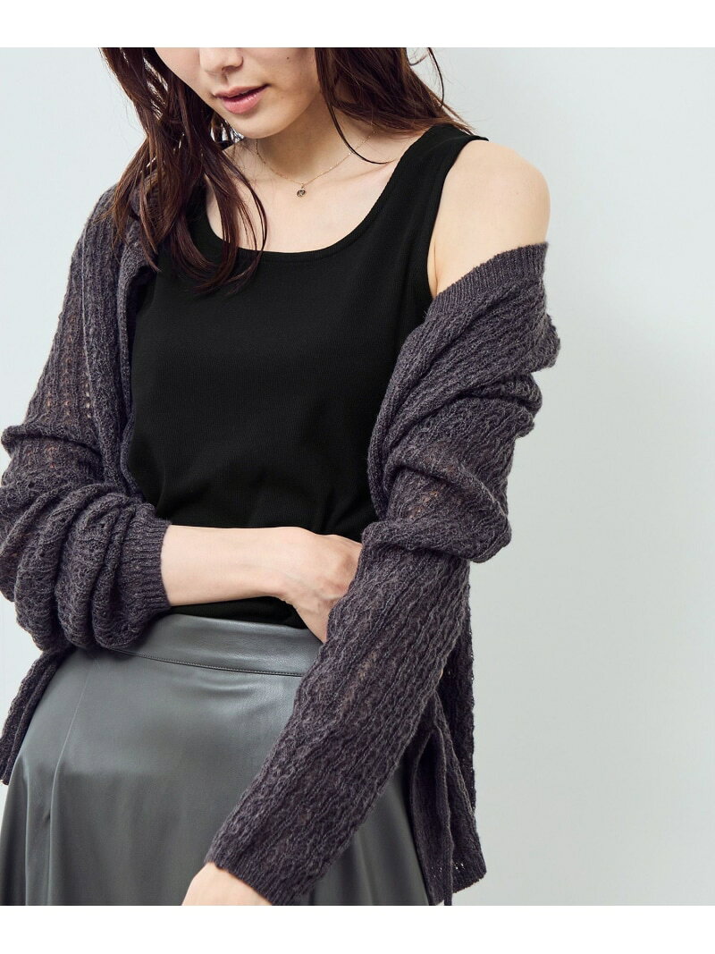 【SALE／55%OFF】ベーシックリブタンクトップ ROPE' PICNIC ロペピクニック トップス ノースリーブ・タンクトップ ホワイト ブラック ブラウン パープル【RBA_E】[Rakuten Fashion] jadorejunonline-10069816 J’aDoRe JUN ONLINE サンプル画像2