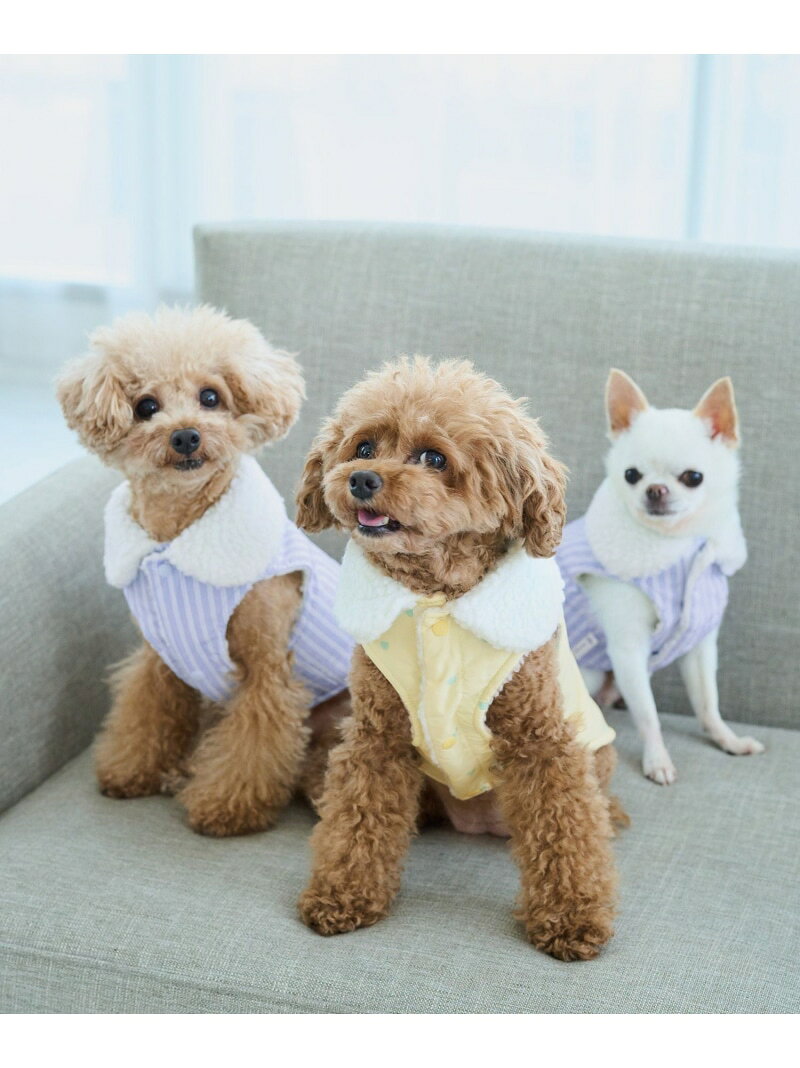 【DOG】ボア衿アソート柄ベスト ROPE' PICNIC PASSAGE ロペピクニック ペット用品 ペットウェア・ペット服 イエロー【先行予約】*【送料無料】[Rakuten Fashion] jadorejunonline-10077897 J’aDoRe JUN ONLINE サンプル画像3