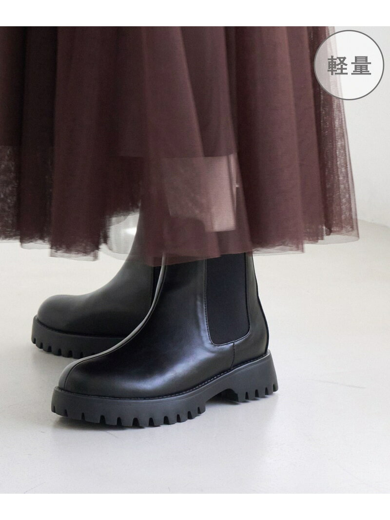【WEB限定サイズ】レザーライクサイドゴアブーツ/軽量 ROPE' PICNIC PASSAGE ロペピクニック シューズ・靴 ブーツ ブラック ベージュ【先行予約】*【送料無料】[Rakuten Fashion] jadorejunonline-10078720 J’aDoRe JUN ONLINE パッケージ画像