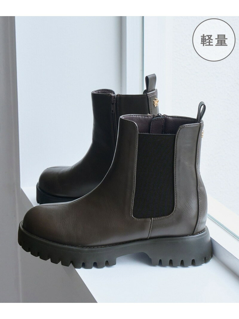 【WEB限定サイズ】レザーライクサイドゴアブーツ/軽量 ROPE' PICNIC PASSAGE ロペピクニック シューズ・靴 ブーツ ブラック ベージュ【先行予約】*【送料無料】[Rakuten Fashion] jadorejunonline-10078720 J’aDoRe JUN ONLINE サンプル画像2
