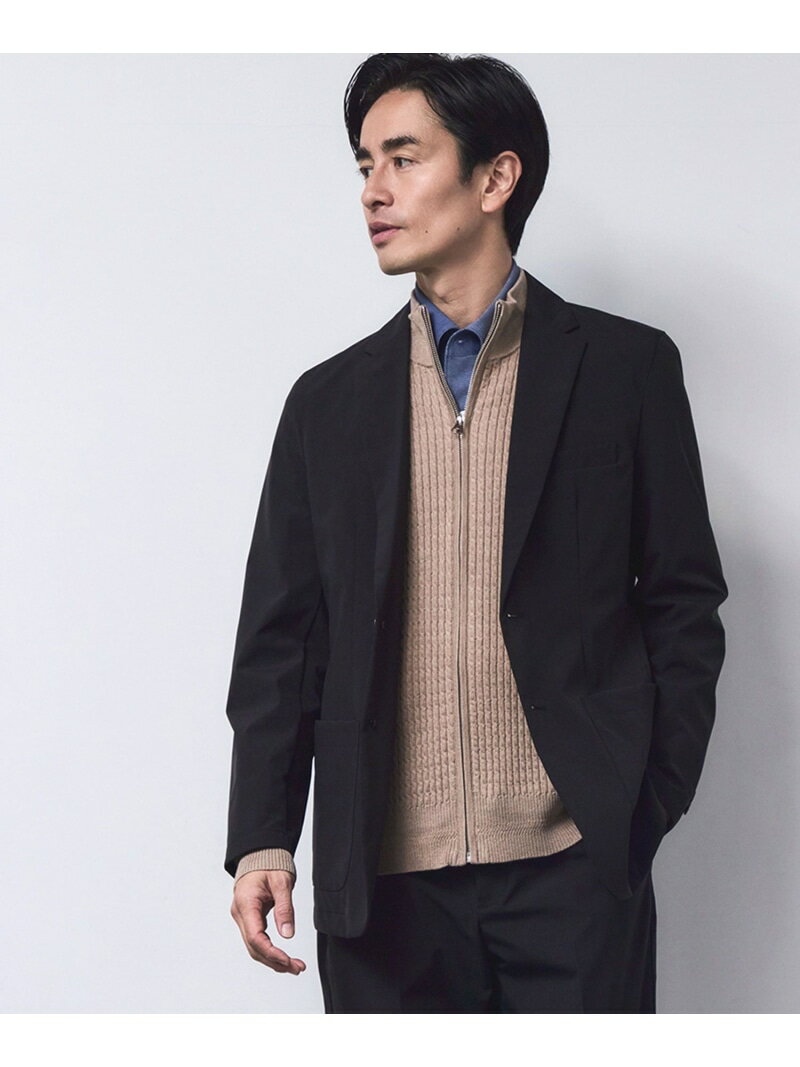 樂天商城 - スリーレイヤードファブリックジャケット/セットアップ対応 JUN STANDARD PICKS ジュン スタンダード ピックス ジャケット・アウター テーラードジャケット・ブレザー ブラウン ブラック【送料無料】[Rakuten Fashion]